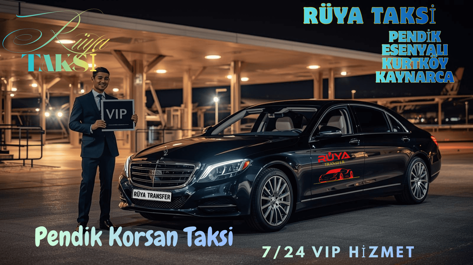 Pendik VIP korsan taksi ve lüks havalimanı transfer hizmeti