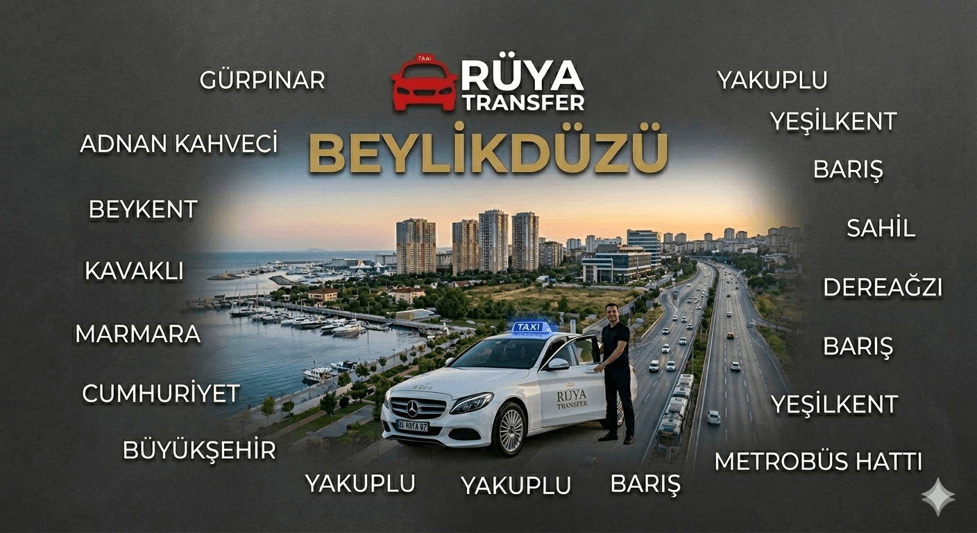 Beylikdüzü en yakın korsan taksi durağı Beykent Adnan Kahveci Yakuplu