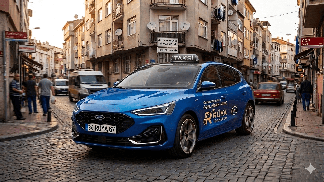 Gaziosmanpaşa Meydan ve Küçükköy bölgesinde 7/24 hizmet veren Rüya Transfer binek araç.