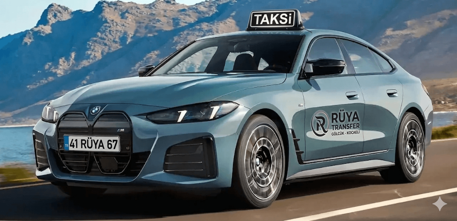 Gölcük binek araç transfer hizmeti lüks araç ve logo detayı