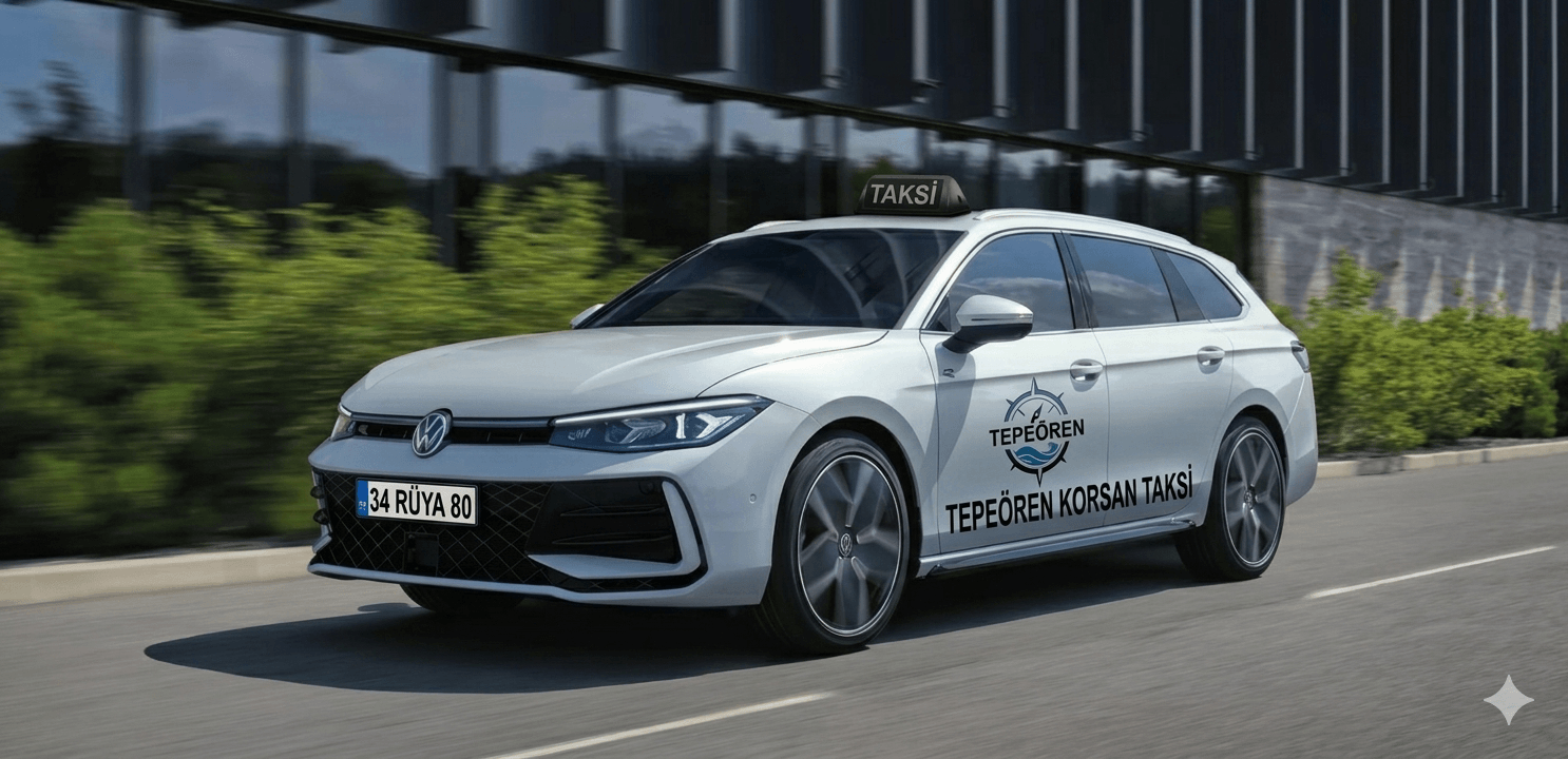 Tepeören korsan taksi konforlu ve geniş binek araç transfer hizmeti